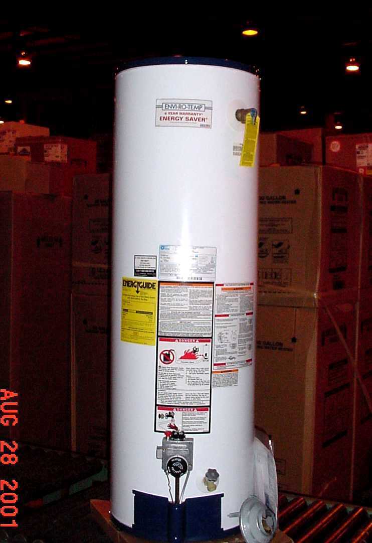 Natural gas water heaters under the following brand names: American Proline, Envirotemp, Mor-Flo, Powerflex, Premier Plus and US Craftmaster - Image 1