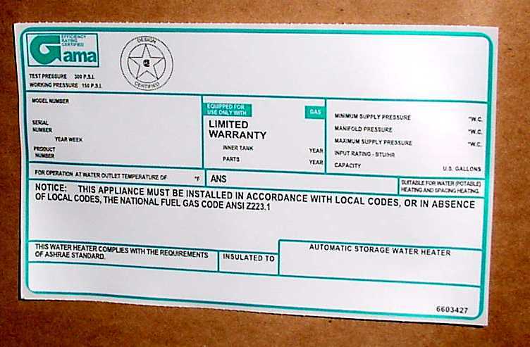 Natural gas water heaters under the following brand names: American Proline, Envirotemp, Mor-Flo, Powerflex, Premier Plus and US Craftmaster - Image 2