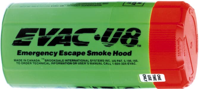 EVAC-U8 emergency escape smoke hoods - Image 1