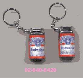 Novelty cigarette lighters in the shape of "Coca Cola" and "Budweiser" beverage cans - Image 1