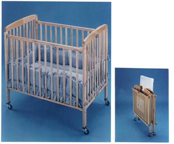 Folding Little Wood Cribs - Image 1