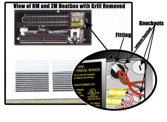 RM and ZM model Cadet in-wall electric heaters - Image 2