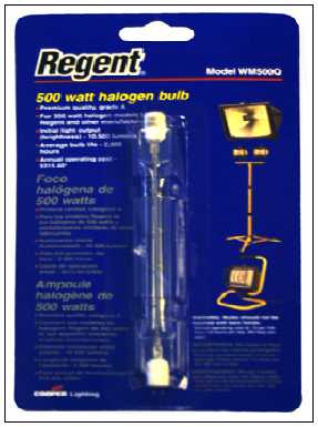 Regent 500-watt halogen bulbs - Image 1