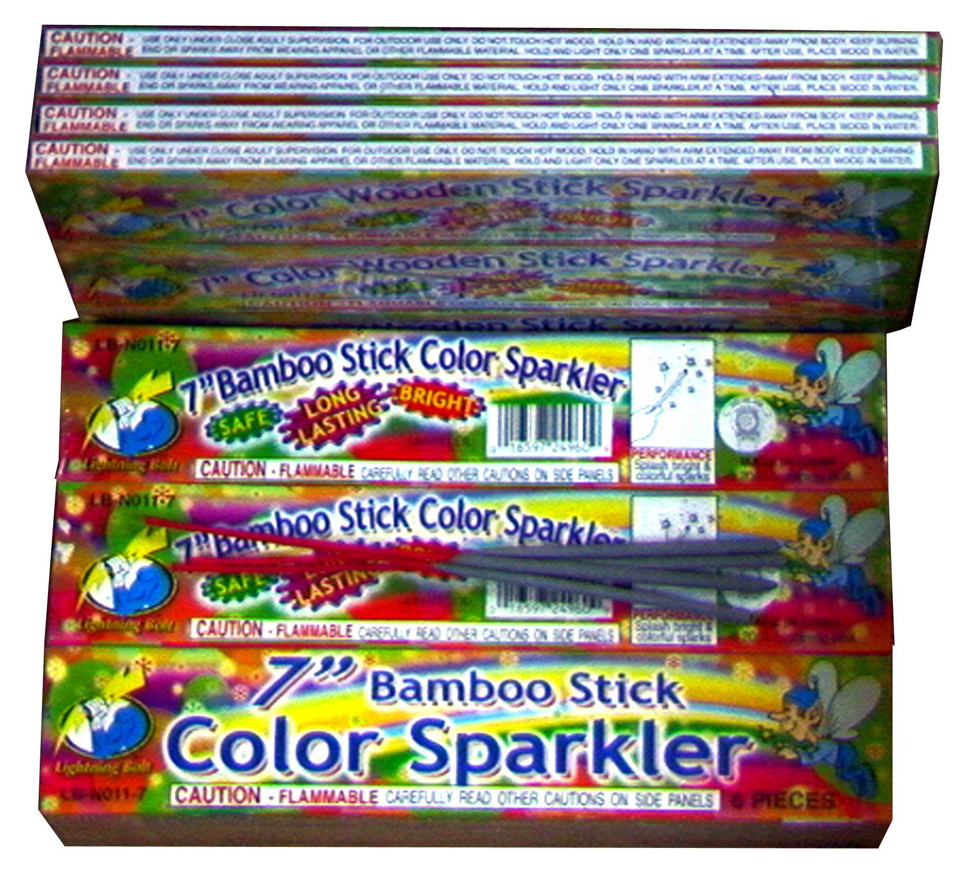 Bamboo Stick Color Sparklers - Image 2