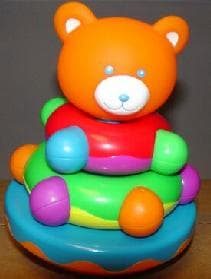 Earlyears Bobbie Bear Stacking Rings - Image 1