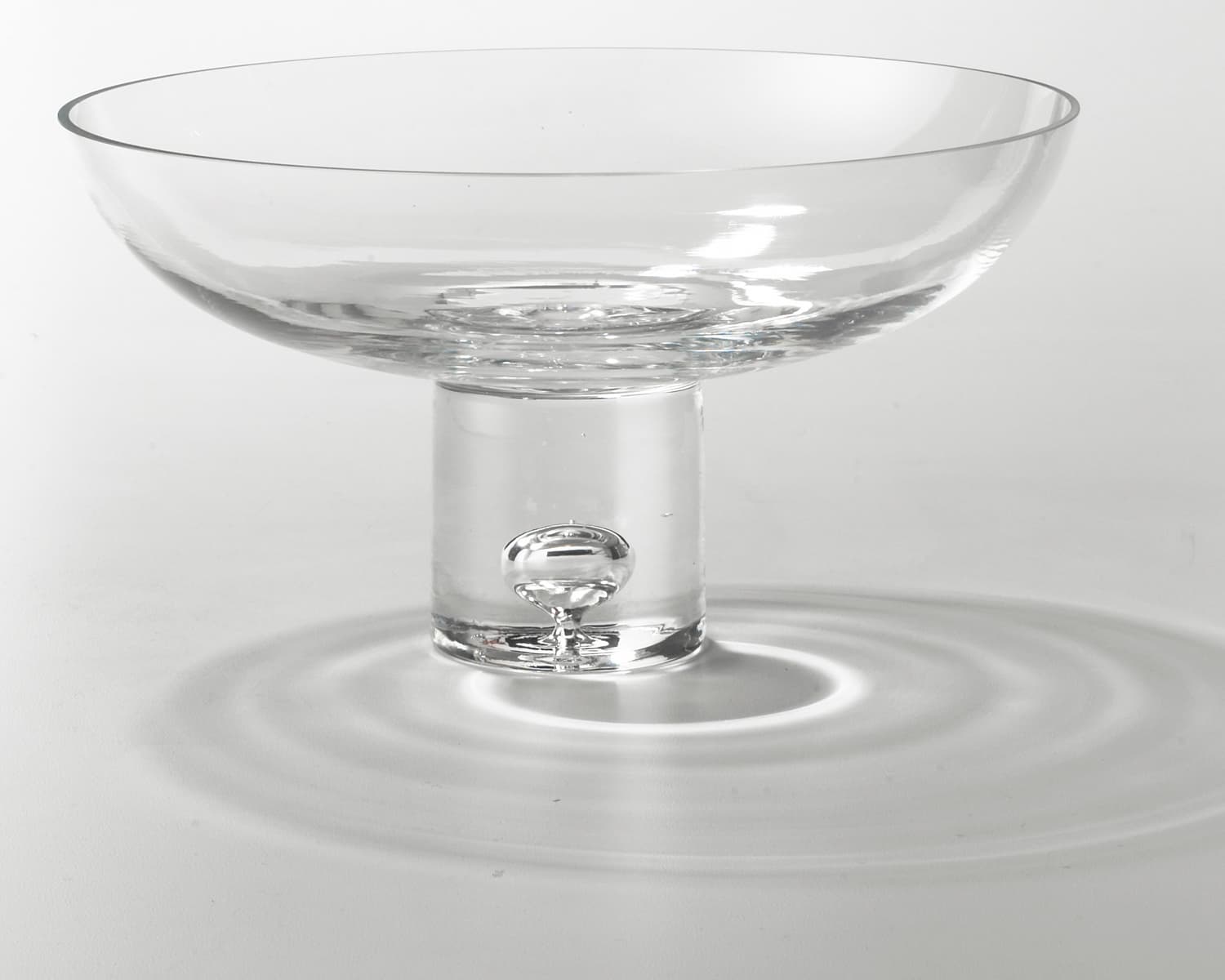 Footed Glass Floater Bowl candleholders - Image 1