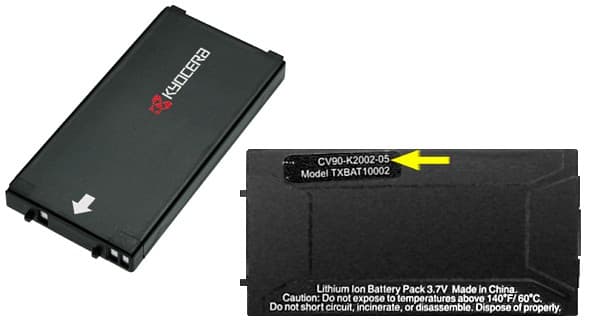 Batteries in Kyocera Cell Phones (Model 7135 Smartphones) - Image 1