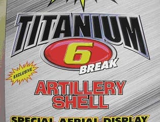 "T6" Titanium 6 Break Artillery Shell Fireworks - Image 4