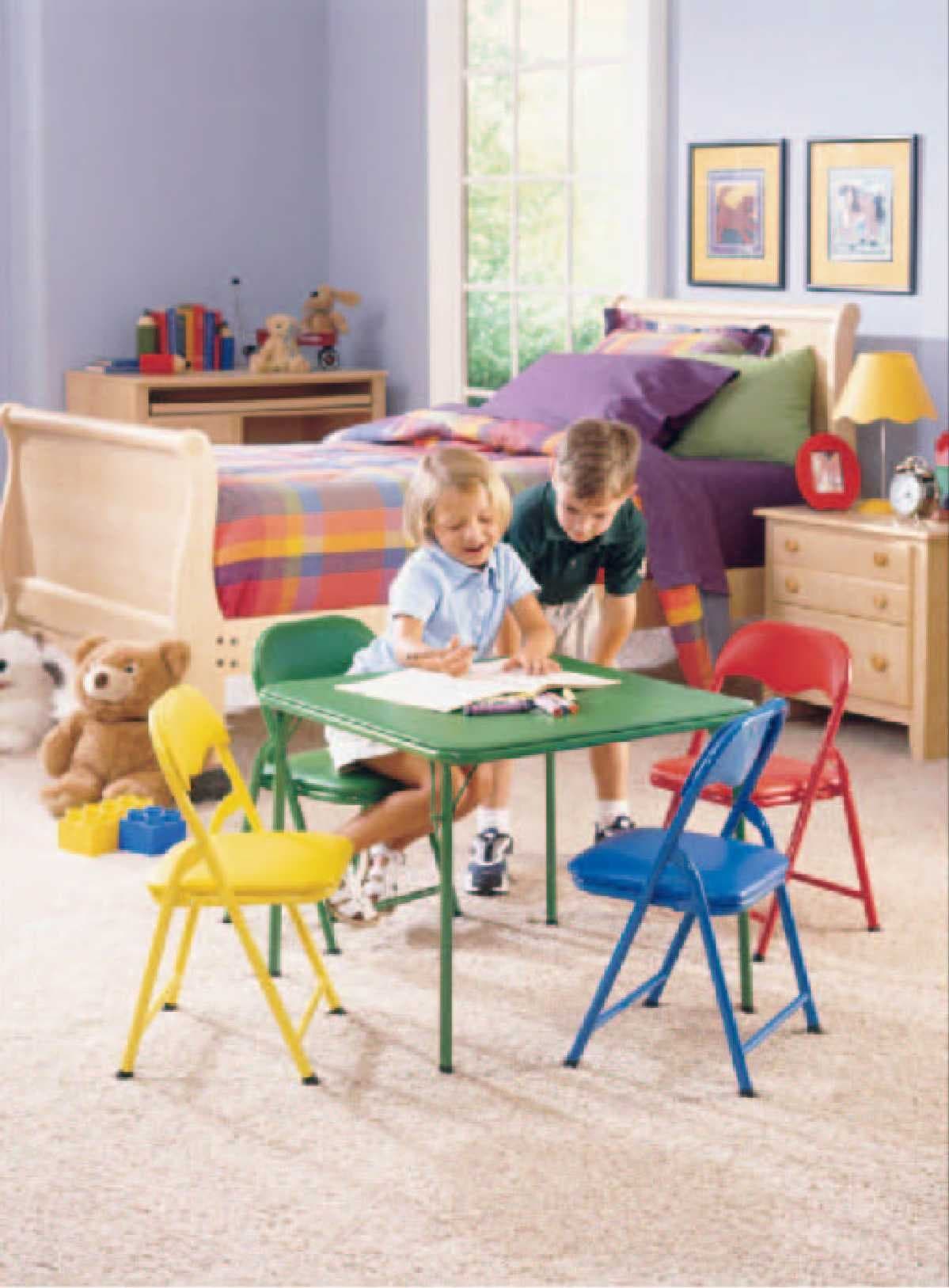 Kid's Essentials Five-Piece Folding Furniture Set - Image 1
