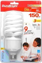 3-way compact fluorescent light bulbs - Image 1