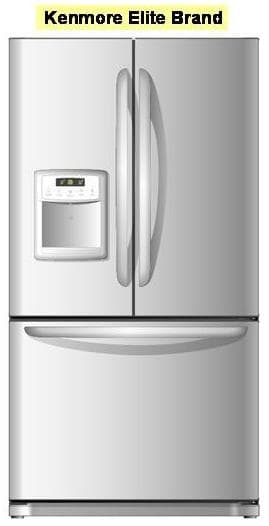 LG and Kenmore Elite® Trio™ Three-Door Refrigerators - Image 1