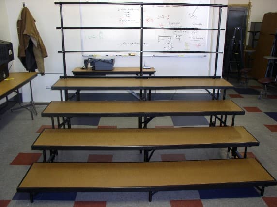 Optional Guard Rails sold on Standing Choral Risers - Image 2
