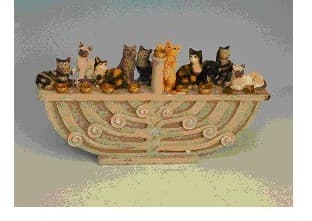 Cat and Dog Menorahs - Image 1