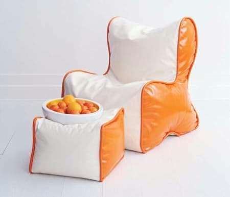 Lily Chair and Lily Ottoman Bean Bag Sets - Image 1