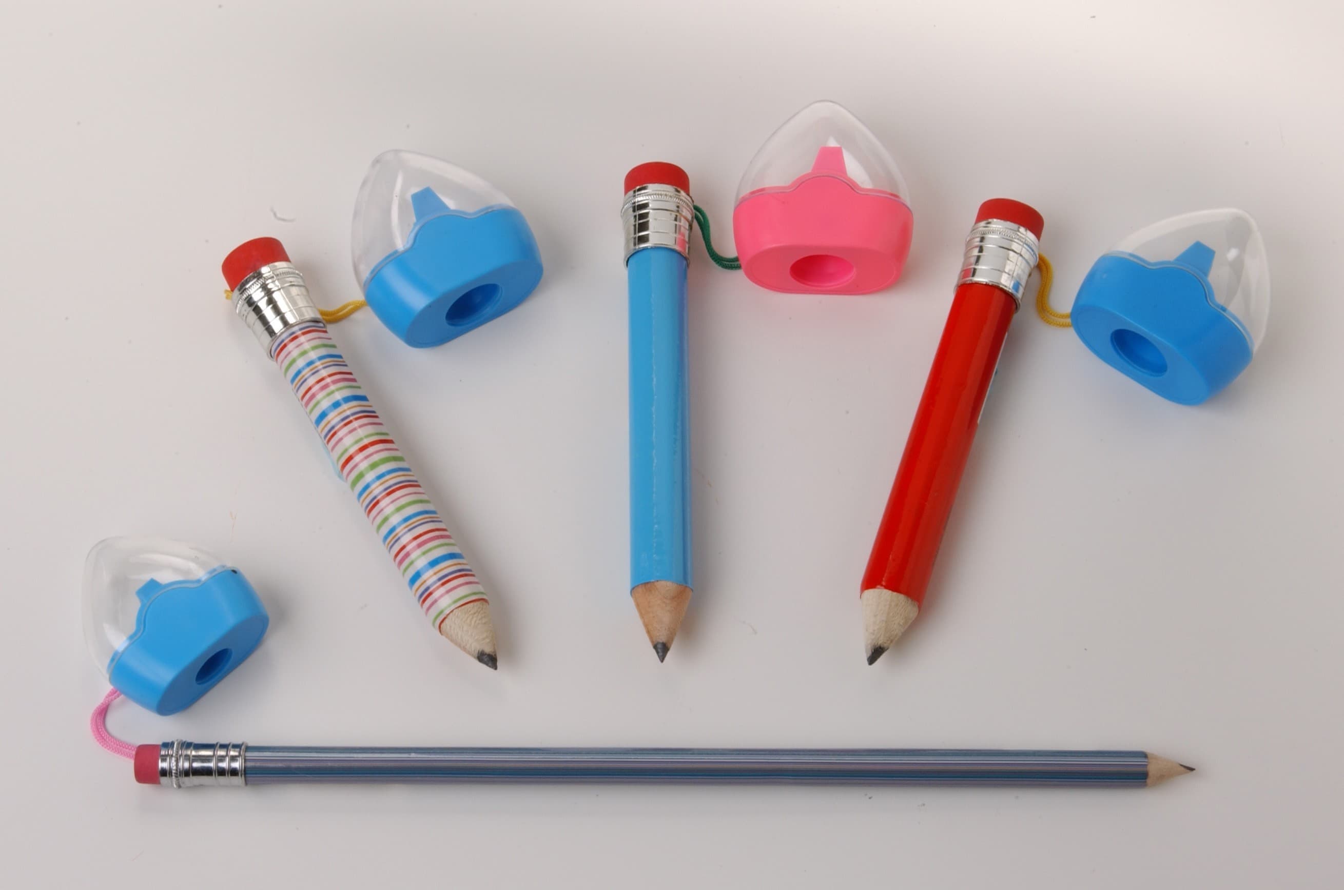 Jumbo Pencils with Sharpeners - Image 1