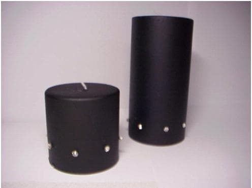 Pillar Candles With Jewels - Image 1