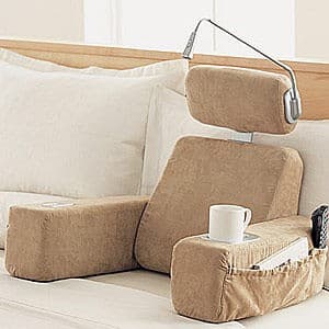 Foldable Massaging Bed Rest with Heat - Image 1