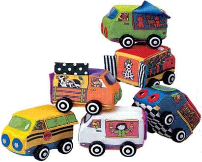 Vehicles in the IQ Baby Pillow Soft Activity Blocks, IQ Baby Travelin' Train Blocks, IQ Baby Vroom Vroom Vehicles and Discovery Channel Vroom Vroom Vehicles - Image 3