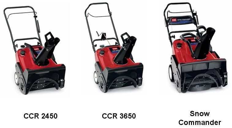 Toro Snow Commander and CCR Single Stage Snowthrowers - Image 1