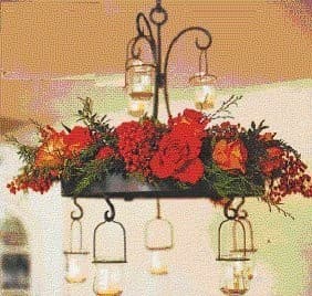 Glass votive candle holders included with Old Taylor Estate Candelier - Image 1