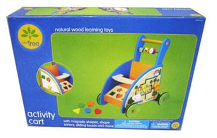 Little Tree Wood Activity Cart Toys - Image 1