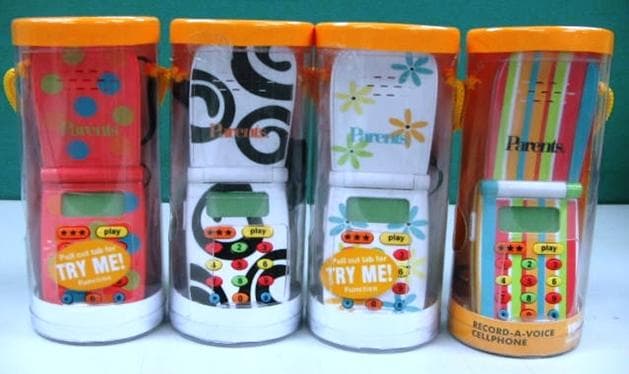 Parents® Magazine Record-A-Voice Toy Cell Phones - Image 1