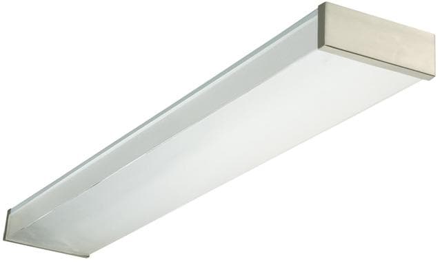 Lithonia Lighting Nickel End Wrap Fluorescent Ceiling Light Fixtures - Image 1