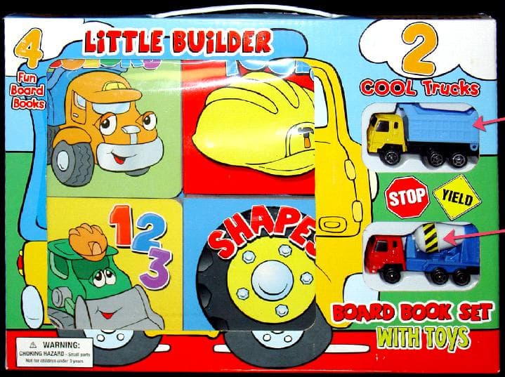 Little Builder Children's Board Book Sets with Toys - Image 1