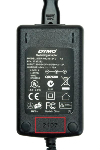 DYMO® LabelWriter® Power Adapters used with printers - Image 1