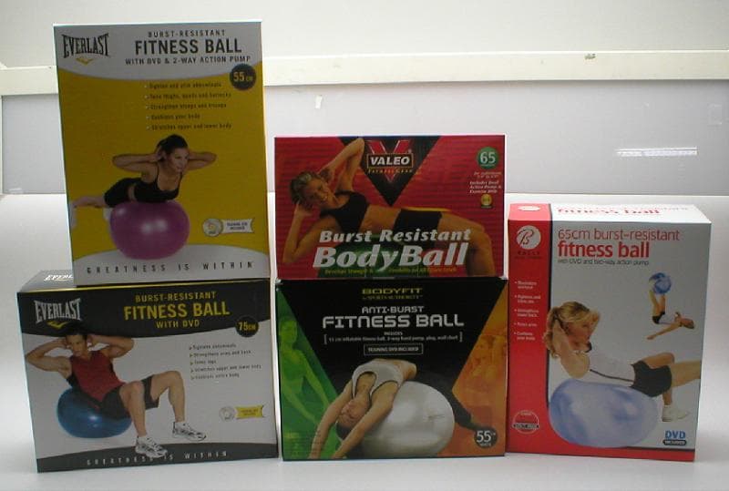 Bally Total Fitness, Everlast, Valeo and Body Fit Fitness Ball - Image 1