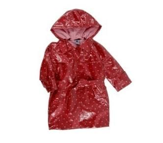 Pumpkin Patch Hooded Girls' Raincoats - Image 1