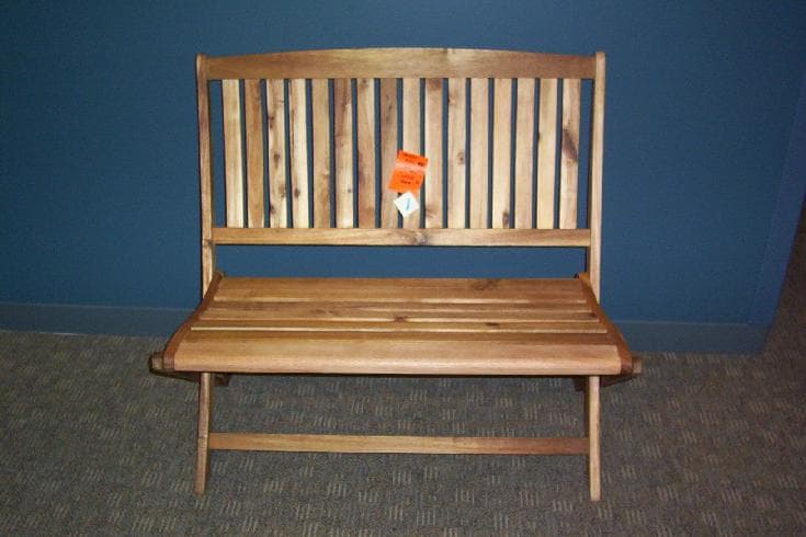 39" St. Anne Acacia Benches - Image 1