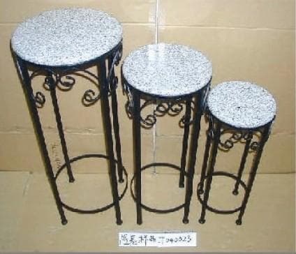 Marble Top Plant Stands - Image 1