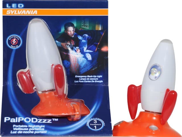 LED Rocketship PalPODzzz™ Portable Nightlights - Image 1