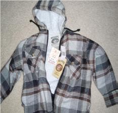 Boy's Fleece & Flannel Zip Hooded Sweatshirts with Drawstrings - Image 1