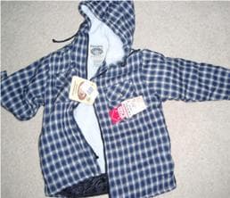 Boy's Fleece & Flannel Zip Hooded Sweatshirts with Drawstrings - Image 2