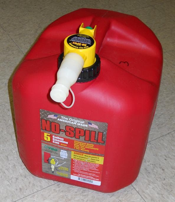No-Spill 5-gallon Gasoline Cans - Image 1