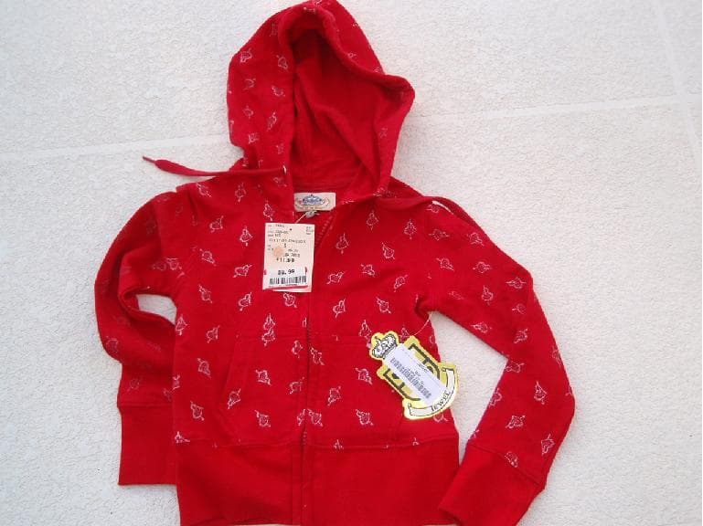 Jewel Girls' Hooded Sweatshirts with Drawstrings - Image 1