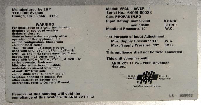 Superior VFGL Vent-Free Gas Log Sets and VF Vent-Free Fireplaces - Image 3