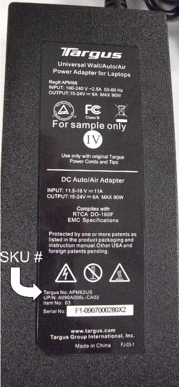 Targus Universal Wall Power Adapters for Laptops - Image 1