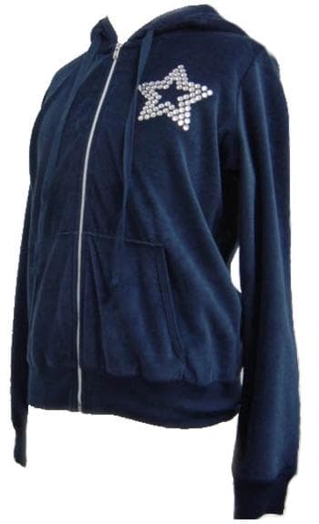 Children's Hooded Velour Sweatshirts with Drawstrings - Image 1