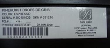 Bonavita, Babi Italia and ISSI Drop-Side Cribs - Image 2