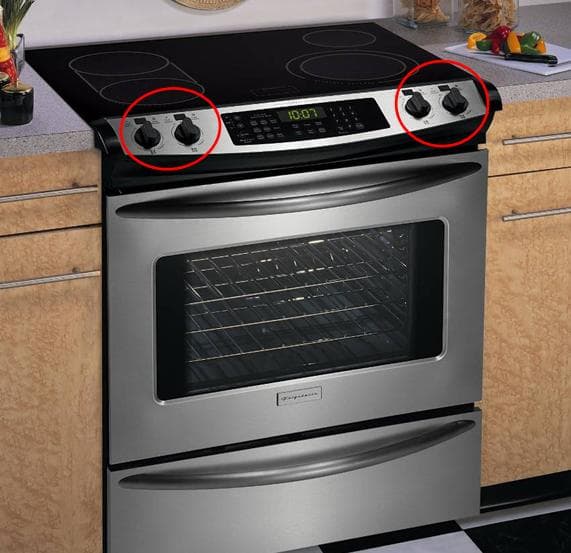 Frigidaire and Electrolux ICON Smoothtop Electric Cooktops and Frigidaire Slide-in Ranges with rotary knobs and digital displays - Image 1