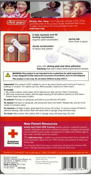 The First Years American Red Cross Cabinet Swing Locks - Image 2