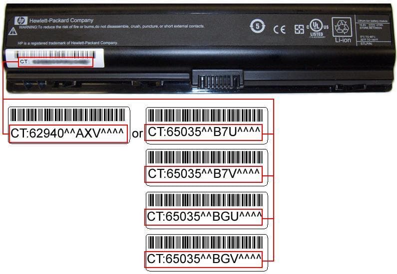 Lithium-ion batteries used in HP and Compaq notebook computers - Image 1
