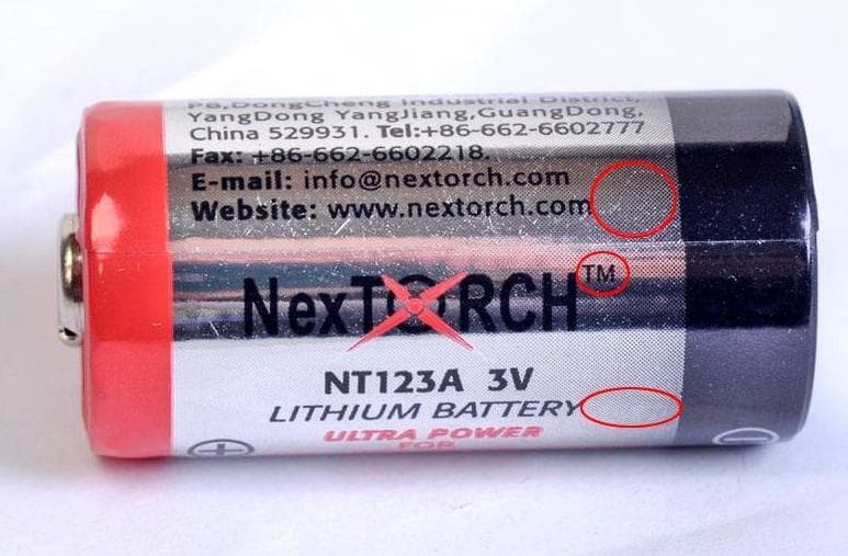 NexTorch™ NT123A flashlight batteries - Image 1
