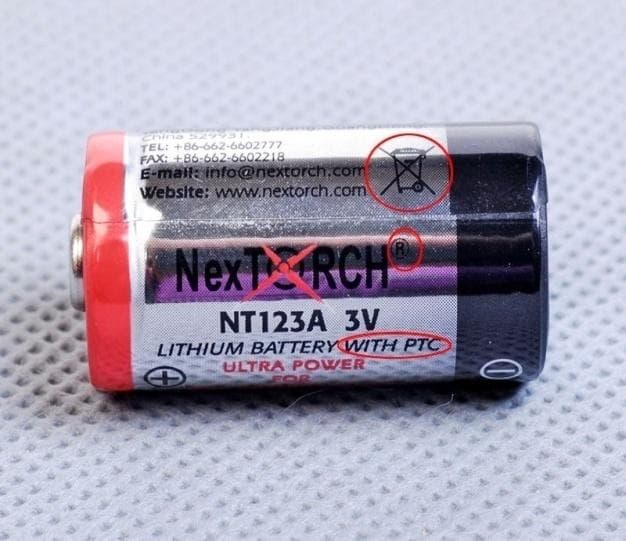 NexTorch™ NT123A flashlight batteries - Image 2