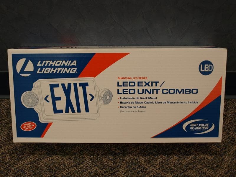 LHQM LED Exit Signs with Emergency Lights - Image 2