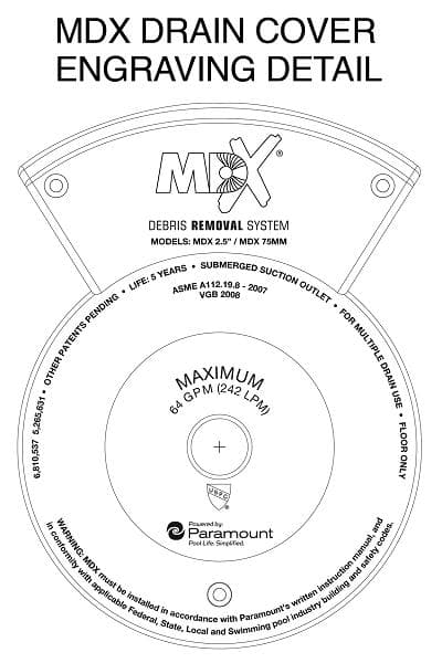 MDX Pool and Spa drain covers - Image 2