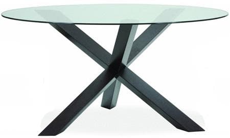 Scarpa Wood and Glass Round Dining Tables - Image 1
